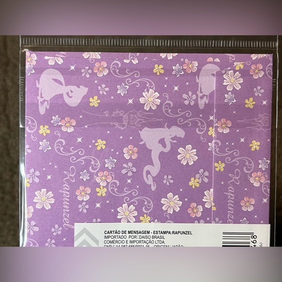 Disney Princess Rapunzel Tangled Message Greeting Card Officially Licensed Japan - Picture 5 of 7